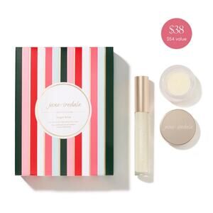 Jane Iredale Sugar & Ice Lip Scrub + HydroPure Gloss Duo Hydrating Lip Care Set